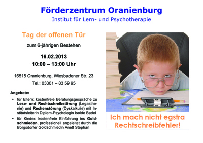 Tag der offenen Tür Tag der offenen Tür